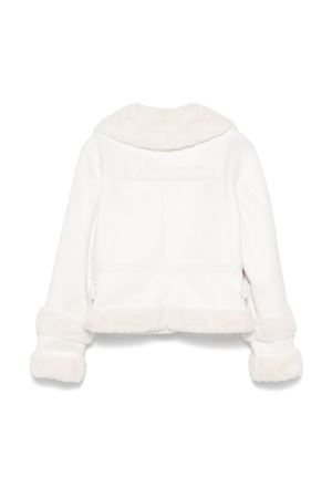 Giacca in pelliccia sintetica bianco MISS BLUMARINE KIDS | IF4042E074310602